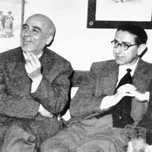 Con Daniel Vázquez Díaz, 1945.